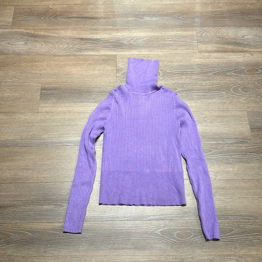 Lavender turtleneck